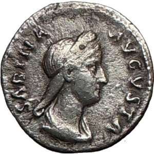  SABINA Hadrians Wife 117AD Silver Roman Coin JUNO rare 