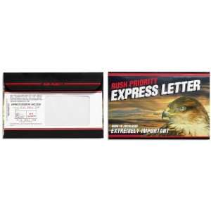  6 x 9 Window Express   Eagle Head   Black Envelopes   Pack 