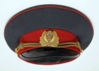 1960s USSR Russia SOVIET MILITIA POLICE UNIFORM VINTAGE VISOR HAT CAP 
