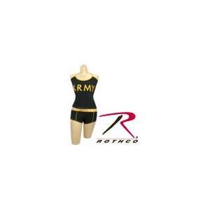  Womens Black Army Tank Top: Sports & Outdoors