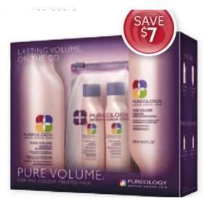 Pureology Pure Volume Shampoo & Conditioner 8.5 Oz/ Each with Travel 