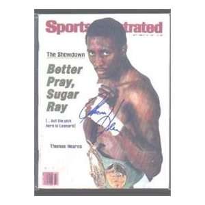  Thomas Hearns (Boxing) autographed Sports Illustrated 