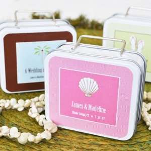  Themed Travel Suitcase Favor Tin: Health & Personal Care