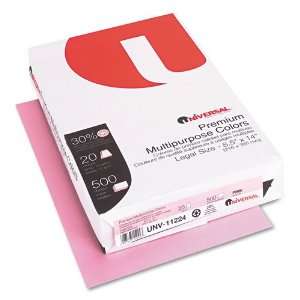  Universal  Premium Color Copy/Laser Paper, Pink, 20lb 