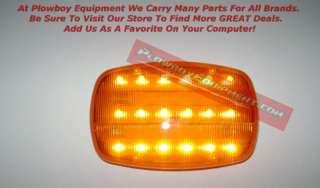 Magnetic LED AMBER Flashing Light W/ Batteries Safety  