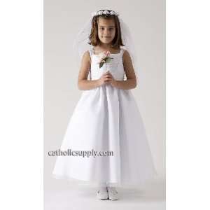 Girls size 10 regular white first holy communion dress or flower girl 