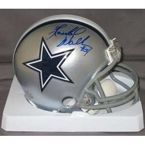  Herschel Walker Signed Cowboys Mini Helmet: Sports 