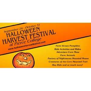   Vinyl Banner   Los Angeles Halloween Harvest Festival 