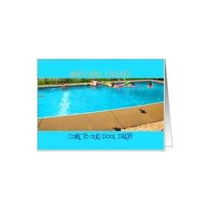  Swimming Pool Party Invitation Card Health & Personal 