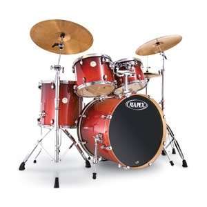   Piece Shell Set (Transparent Cherry Red): Musical Instruments
