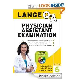 Lange Q&A Physician Assistant Examination, Sixth Edition Anthony 