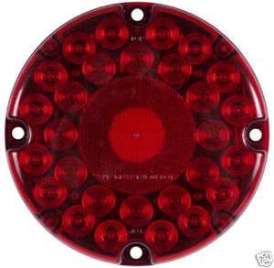 TRAILER 7 ROUND LED TRANSIT LIGHT RED STOP/TURN/TAIL 31 DIODES  