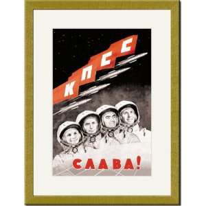   /Matted Print 17x23, Glory to the Russian Cosmonauts