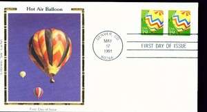 1991 Colorano Silk FDC #2530  Hot Air Balloon  