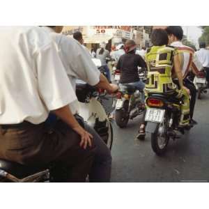  Motorbike Traffic on the Streets of Saigon or Ho Chi Minh 