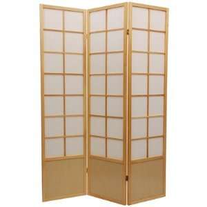  Zen Asian Room Divider in Natural Number of Panels 4 