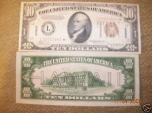 Replica Hawaii $10 1934 US Paper Money Currency Copy  