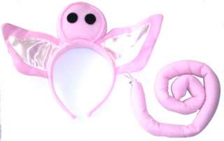 Pig Snout Headband Tail Dress up Costume Party Favor  
