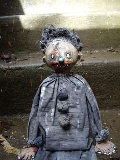 JUSTIN AERNI art clown doll goth macabre  BOZO BIZARRO  