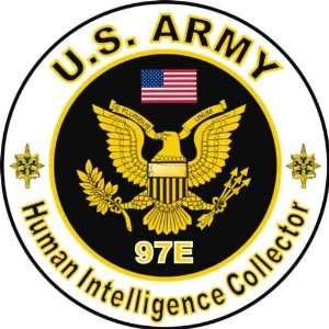 United States Army MOS 97E Human Intelligence Collector Decal Sticker 