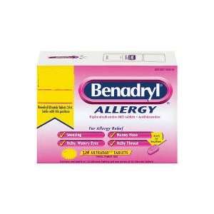  Benadryl for Allergy Relief   124 Tablets Health 