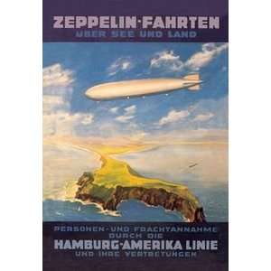  Zeppelin Fahrten Uber See und Land   Hamburg America Lines 