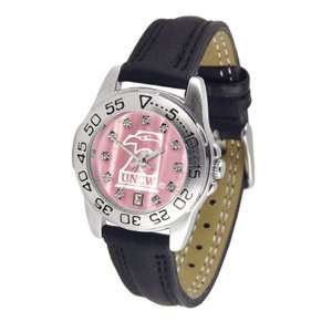  UNCW NC Wilmington Ladies Leather Pink Sports Watch 