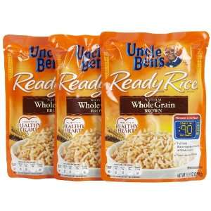 Uncle Bens Ready Rice Whole Grain Brown   12 Pack  