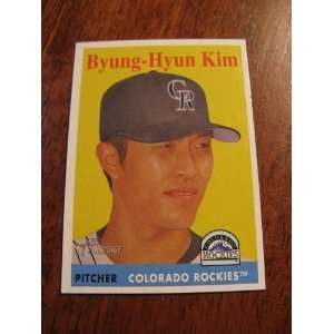  Byung Hyun Kim 2007 Topps Heritage Card # 132 Everything 