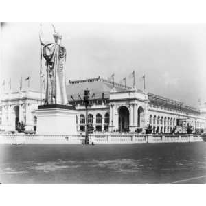   Columbian Exposition, Chicago, Illinois, with man chan