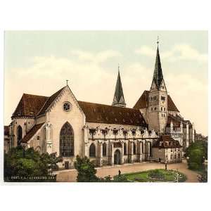   Reprint of Cathedral, Augsburg, Bavaria, Germany