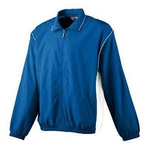 Augusta Sportswear Micro Poly Full Zip Jacket ROYAL/ WHITE A2XL