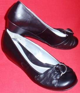 NEW Womens UNIONBAY TREBLE Black Slip On Wedge Dress Shoes 10  