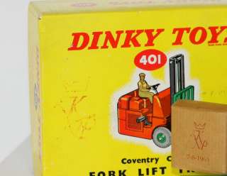 DINKY TOYS 401 FORKLIFT DUTCH PAPER MILL RARE  