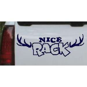 Navy 40in X 13.9in    Nice Rack Hunting And Fishing Car Window Wall 