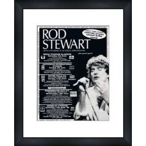  ROD STEWART UK Tour 1995   Custom Framed Original Concert Ad 