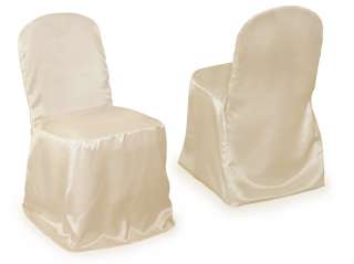 and feeling luxurious 1 premium satin ivory banquet chair cover