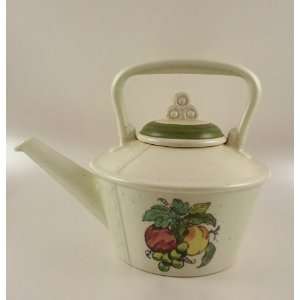   Potteries Poppytrail Provincial Fruit Tea Pot & Lid: Kitchen & Dining