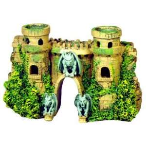  Top Quality Resin Ornament  Cobblestone Castle Mini 4.25 X 