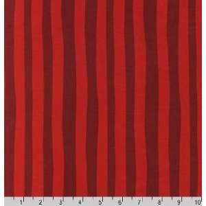  Robert Kaufman Celebrate Seuss! Stripes Scarlet Fabric 