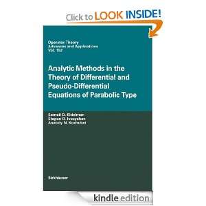 Analytic Methods in the Theory of Differential and Pseudo Differential 