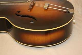 Vintage Harmony Crest 1930s Arch Top Acoustic Guitar  
