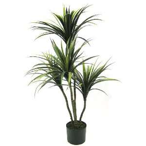    Artificial Yucca Tree Potted 42in Green Red: Home & Kitchen