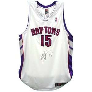  Vince Carter Toronto Raptors Autographed Home Jersey 
