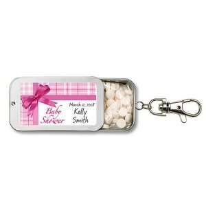 Wedding Favors Pink Gift Wrap Baby Shower Design Personalized Key 