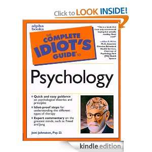 UC_The Complete Idiots Guide to Psychology: Joni E. Johnston Psy.D 