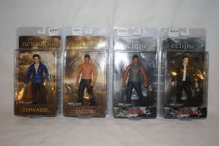 Lot of 4 Reel Toys Eclipse Twilight New Moon Figurines (2x Edward, 2x 