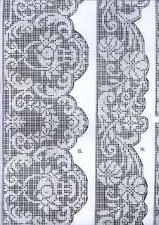 GORGEOUS LOT OF ART DECO EMBROIDERY PATTERNS  FILET  