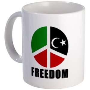  FREEDOM and PEACE in LIBYA Revolution 11oz Ceramic Coffee 