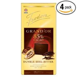 Feodora GrandOr 85% Cacoa Dunkle Edel Bitter, (Dark Chocolate), 3.5 